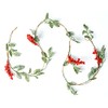 CraftMore Holiday Mini Leaf Garland with Berries