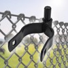 (4 Pack) 2-3/8" Pressed Steel Chain Link Fence Gate Post