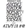 Stick On Alphabet Number Stickers 2 Inch, 4 Sheets Vinyl