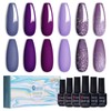 Mobray Gel Nail Polish Set, Purple Gel Polish UV Long