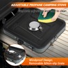 Julymoda 2 Burner Camping Stove,Foldable Camp Stove with 17000 BTU,Two