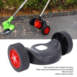 Ejoyous String Trimmer Support Wheel, Grass Cutter Support Wheel Garden Trimmer Mower Auxiliary Wheel Mowing Weed Wacker Attachment