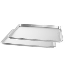 Nordic Ware Naturals Big Baking Sheet, 2 Pack, Silver