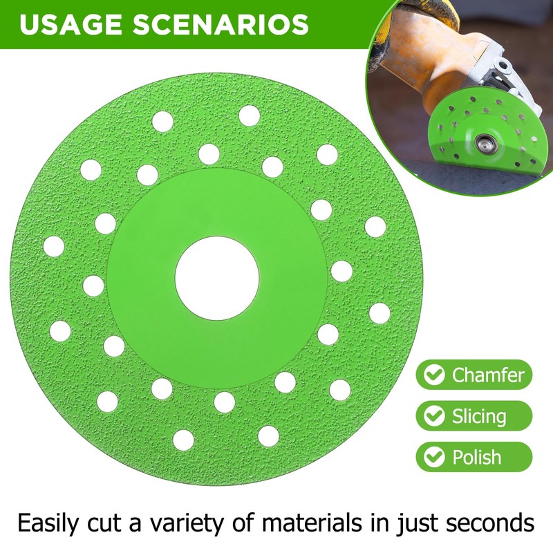 Lothee 5 Pcs Rock Slab Grinding Disc, 4 Inch Glass