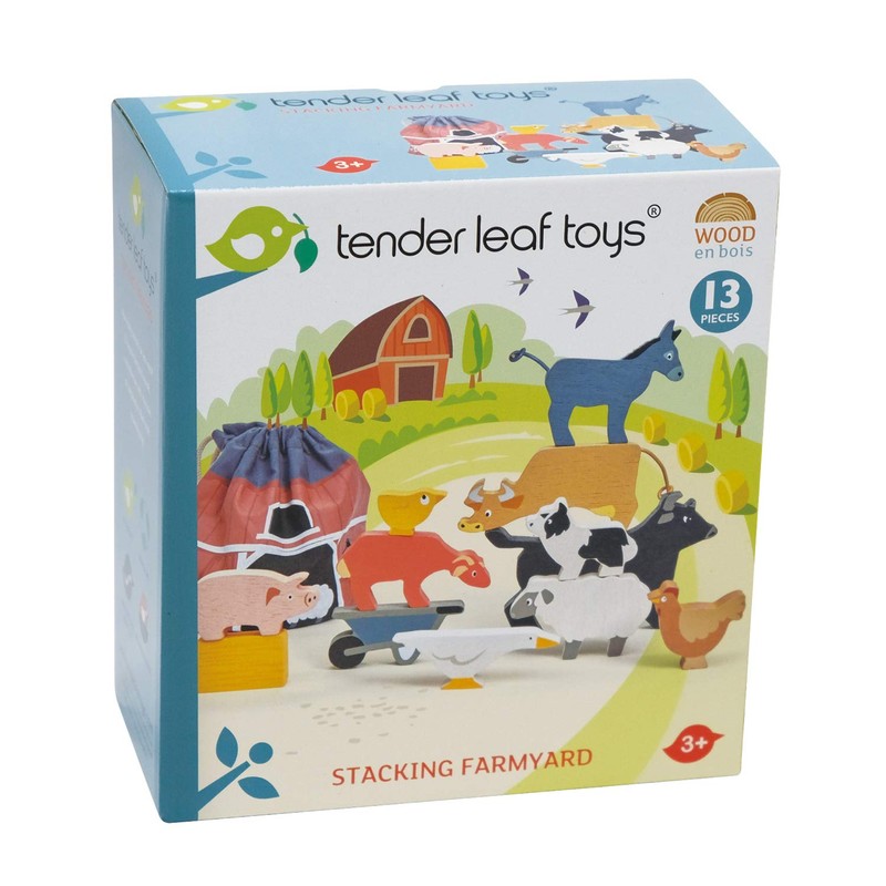 Tender Leaf Toys - Stacking Farmyard - Animal Play Set
