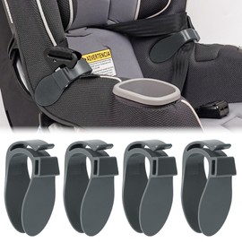 Car Seat Strap Organizer Clip – Keep Harness Straps Neat & Easily Accessible – Prevents Twisting & Tangling – Universal Fit for Infant, Toddler, and Booster Seats – Quick Installation, 2 Pack (Grey)