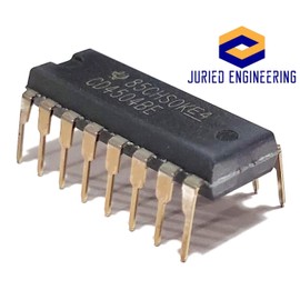 Juried Engineering CD4504BE CD4504B CD4504 CMOS Hex Voltage-Level Shifter for TTL-to-CMOS or CMOS-to-CMOS Operation Breadboard-Friendly IC DIP-16 (Pack of 20)