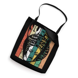 Black Woman Nurse Afro Retro Cool Black History Month Gift Tote Bag