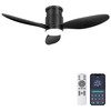 Ohniyou 42'' Flush Mount Ceiling Fans with Lights, Remote/App Control,