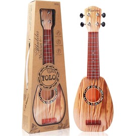 YOLOPLUS+ 17 Inch Kids Ukulele Guitar Toy 4 Strings Mini Children Musical Instru