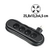 Electraline 32057 Power Strip 4 French Sockets with Cable Reel