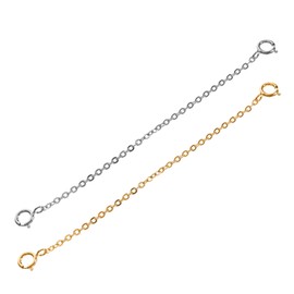 Levemolo 2pcs Necklace Chain Extenders Durable Jewelry Extension Chains for Anklets Bracelets Necklaces Convenient DIY Jewelry Repair and