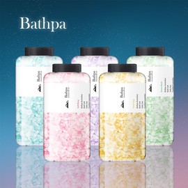 Vaspa Bath Spa Bath Salts 1200g (Select 1 of 5) - 04.Bath Salt_Lavender Scent / 바스파 입욕제 바스솔트 1200g 5종 택1 - 04.바스솔트_라벤더향