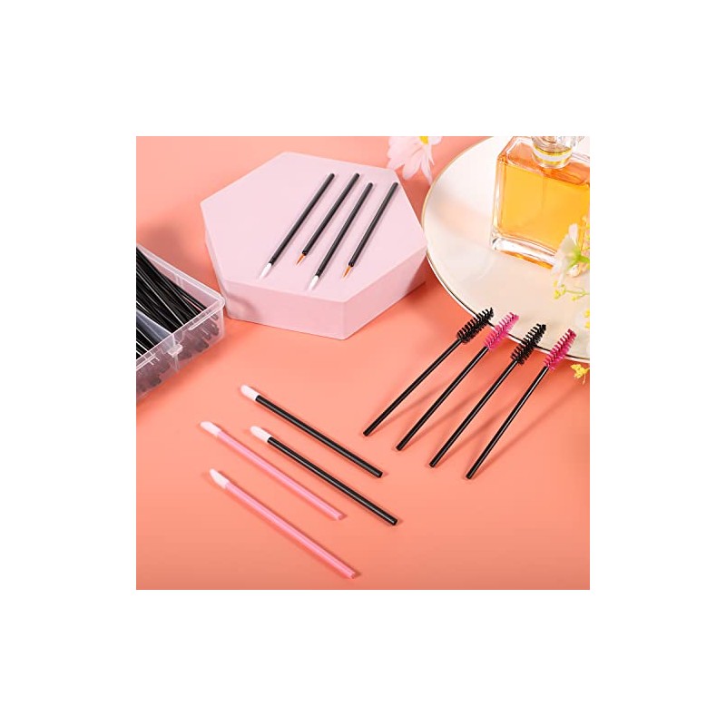 Juego de 270 aplicadores de maquillaje desechables, 70 cepillos desechables