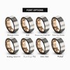 Midnight Rose Collection Tungsten Wedding Band Ring 4mm for Men