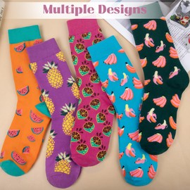 Chalier Womens Fun Socks Painting Patterned Famous Art Socks & Printed Cool Novelty Funny Socks for Women, N--oil Painting Multicolor 14 (5 Pairs), One Size