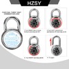 HZSY Combination Padlock 24 Pack, Fixed Dial Combination Padlock with