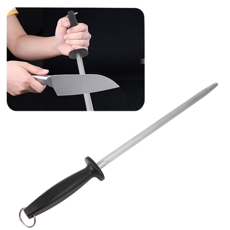 12 Inch Knife Sharpener Rod High Carbon Steel Knife Sharpening