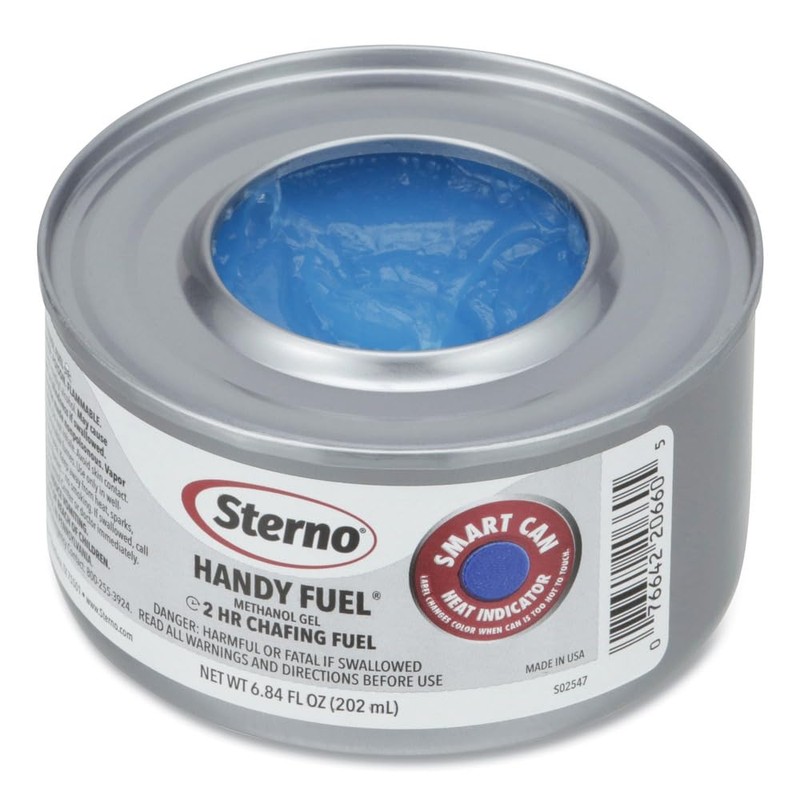 Sterno 20660 Handy Fuel Methanol Gel Chafing Fuel, 6.7 Oz,