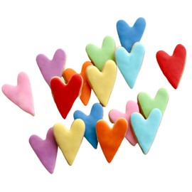 1 Dz. Mini Oblong Heart Cookies! Simple and Sweet to show someone how much you Care! Pastel Wedding, Bridal Shower Birthday Themed Party Favors!