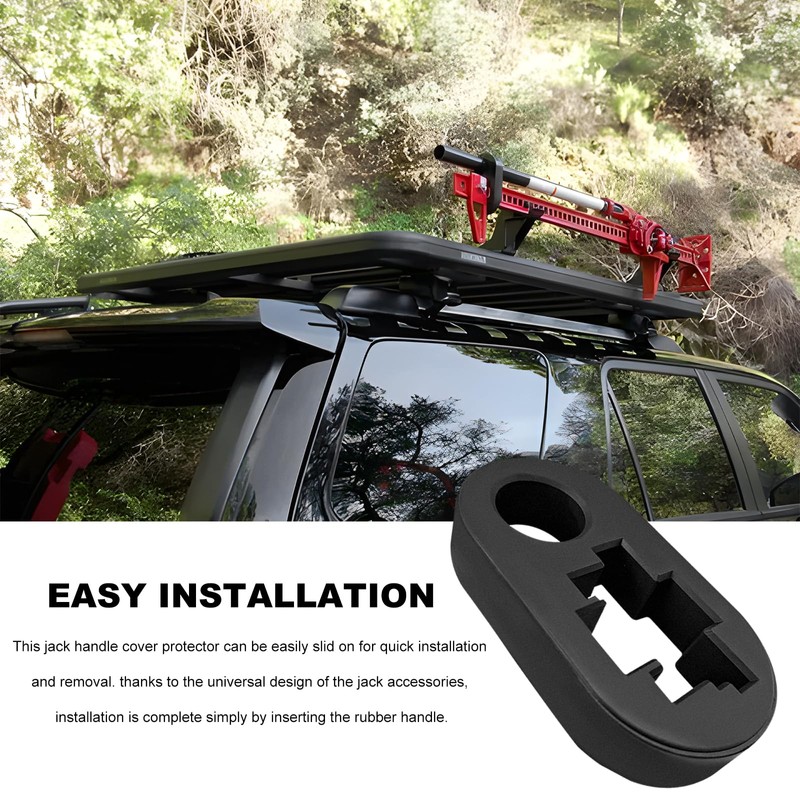Sbulhia Handle Keeper, Rust-Resistant Rubber Lift Jack Handle Keeper Isolator,