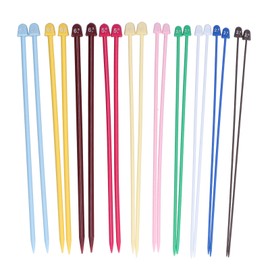 20Pcs Knitting Needles Multicolour Portable 26cm Sweater Needle Plastic Weaving Tools for Enthusiast