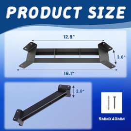 TAYORY 8 Pcs 45 Degree Angle Brackets, 4x4 Pergola Brackets Kit , for 4''x4'' Lumber (Actual: 3.6''x3.6'') , for Wooden Structures Such as Pergolas, Gazebos
