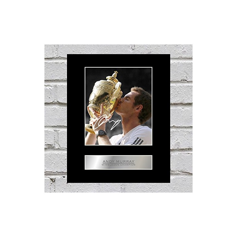 Andy Murray Signed Mounted Photo Display