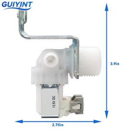 GUIYINT Dishwasher Water Inlet Valve Replacement Compatible with GE WD15X24213 WD15X22999 WD15X21340 WD15X20119 WD15X26140, Universal Fit for GE/Whirlpool/Maytag Dishwashers, 265D2393P003