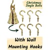 HIGHBIX Solid Brass Jingle Bells Set of 6 Hanging Harmony