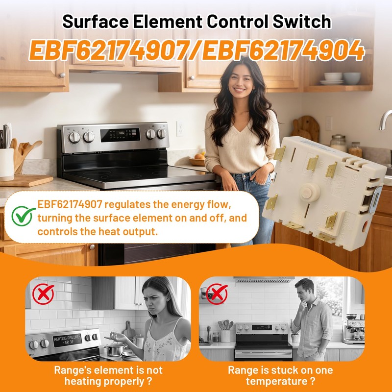 EBF62174907 / EBF62174904 / EBF62174902 Infinite Control Switch for Electric