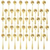 YOFAPA 40 PCS Flower Dessert Spoons, Stainless Steel Sugar Stirring