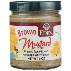 Eden Foods Mustard, Og, Brown, Glass, 9-Ounce (Pack of 6)