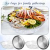 Baderke 2 Sets 11.8" Chilled Serving Tray for Parties Round