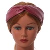 Raspberry Faux Leather Wide Chunky Flex HeadBand/Head Band