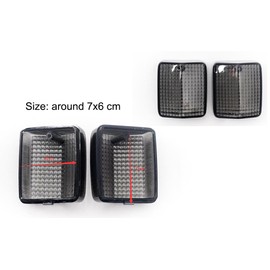 Compatible for Honda 2003-2020 NPS50 Ruckus; 33402-MGW-305; Blinker Winker Lamp Idicator Light Turn Signal Lens (Smoke)
