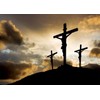 BELECO 9x6ft Fabric Resurrection of Jesus Cross Backdrop Crucifixion of