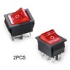 Fielect 2Pcs 6 Pin 3 Position Boat Rocker Switch ON/Off/ON