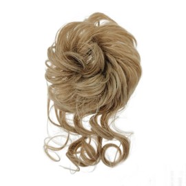 ASAYUMI Curly Messy Bun Hair Piece for Updos with Claw Clip Hair Extensionsm #27 Brown Bun Clips for Hair,Long Beard Clip Claw in Bun Hair Pieces for Women Daily Use