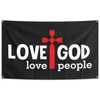Love God tapestry Religion Jesus Christian Flags Polyester with Brass