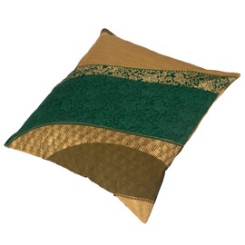 nishikawa PG02083090 Meisenban Zabuton Cover, 21.7 x 23.2 inches (55 x 59 cm), Washable, Japanese Style, Simple, Made in Japan, Green