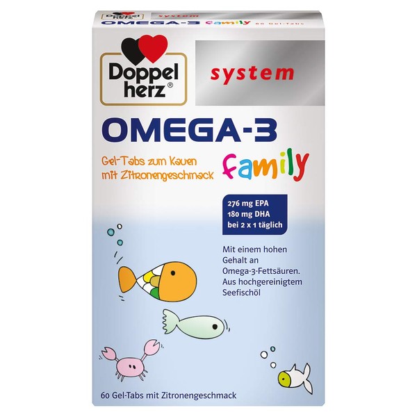 Doppelherz System Omega-3 Family, 60 pcs. Tablets