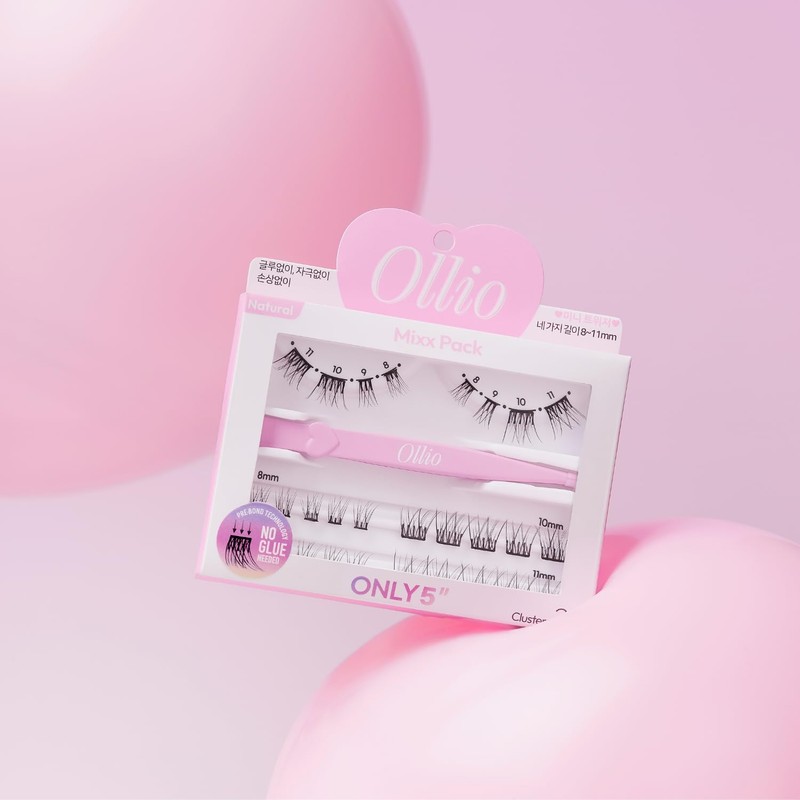 Ollio OMP01J Olio Mix Pack with Mini Tweezer, No Glue