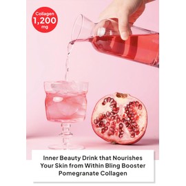 [Korean Food] BlingBooster Infused Flavored Water 350ml (11.83 fl oz) Bottles, 20Pack Refreshing and Delicious Drink with 12,000mg Collagen, 2024 Superior Taste Award Winner