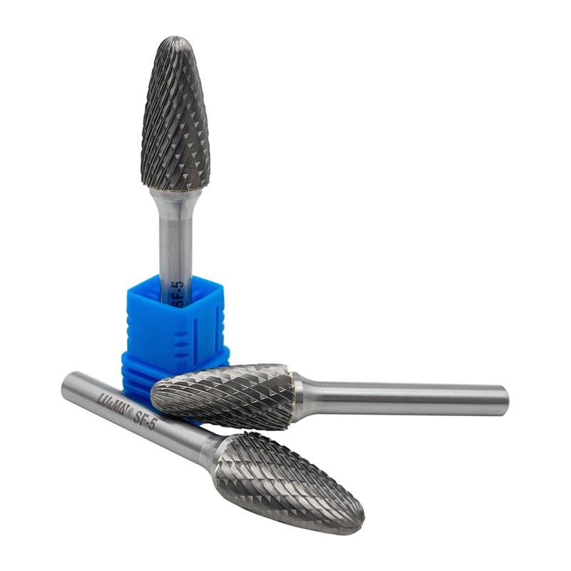 SF-5 Tungsten Carbide Burr Tree Shape Radius End Double Cut