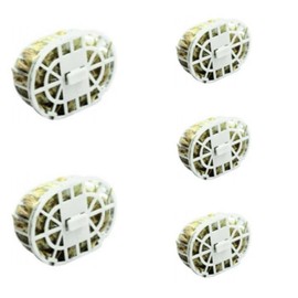 Moondown Farm Bird Nesting Material Holders Pre Filled with Coconut/Jute/Cotton Mix for Canaries, Budgie, Finch