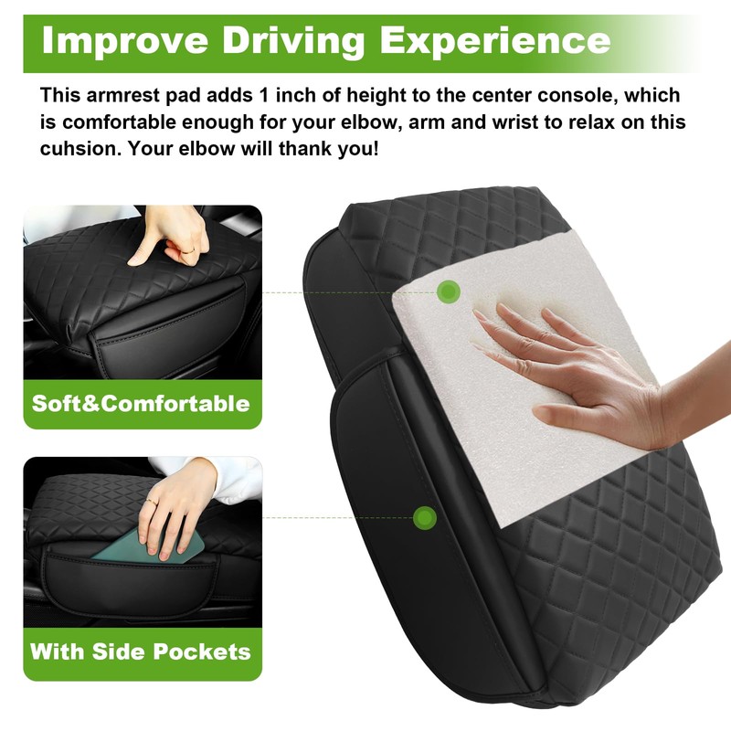 SDPVorn Center Console Cover for Nissan Pathfinder Armrest Cover Console