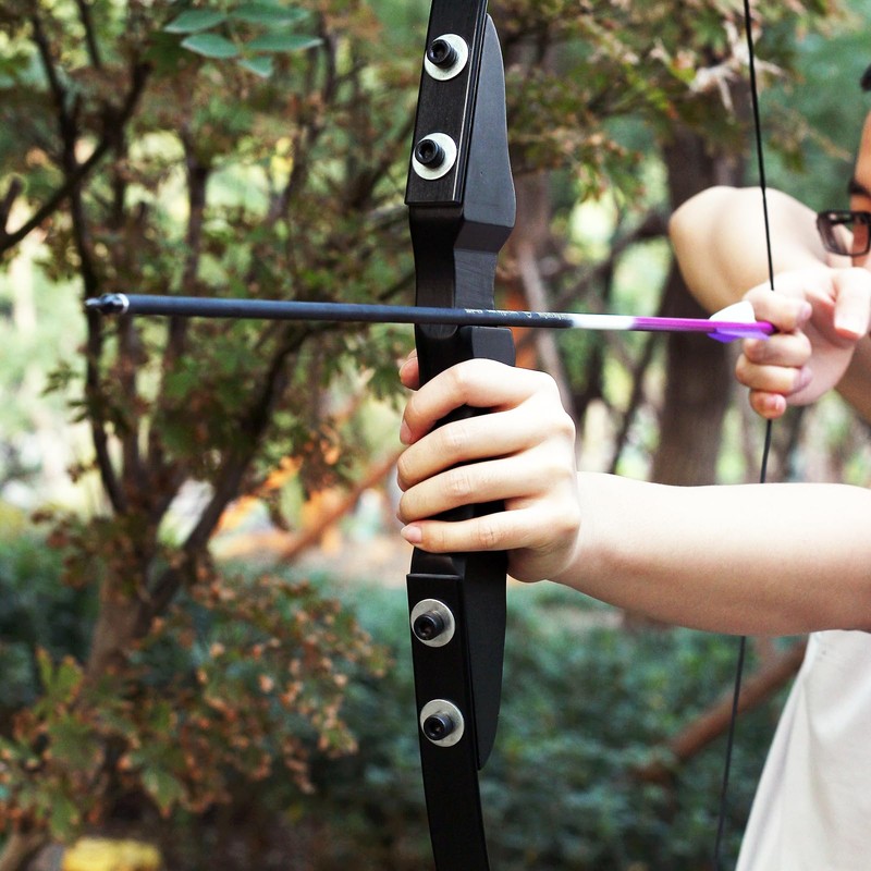 Archery Takedown Recurve Bow and Arrow Set Long Bow and