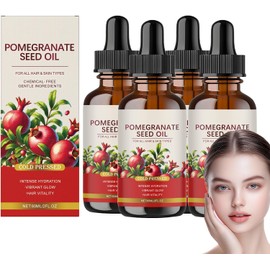 Aceite de semilla de granada prensado en frío para el cuidado de la piel y el cabello, suero facial natural para el cuidado de la piel, aceite facial orgánico antienvejecimiento para las arrugas (4)