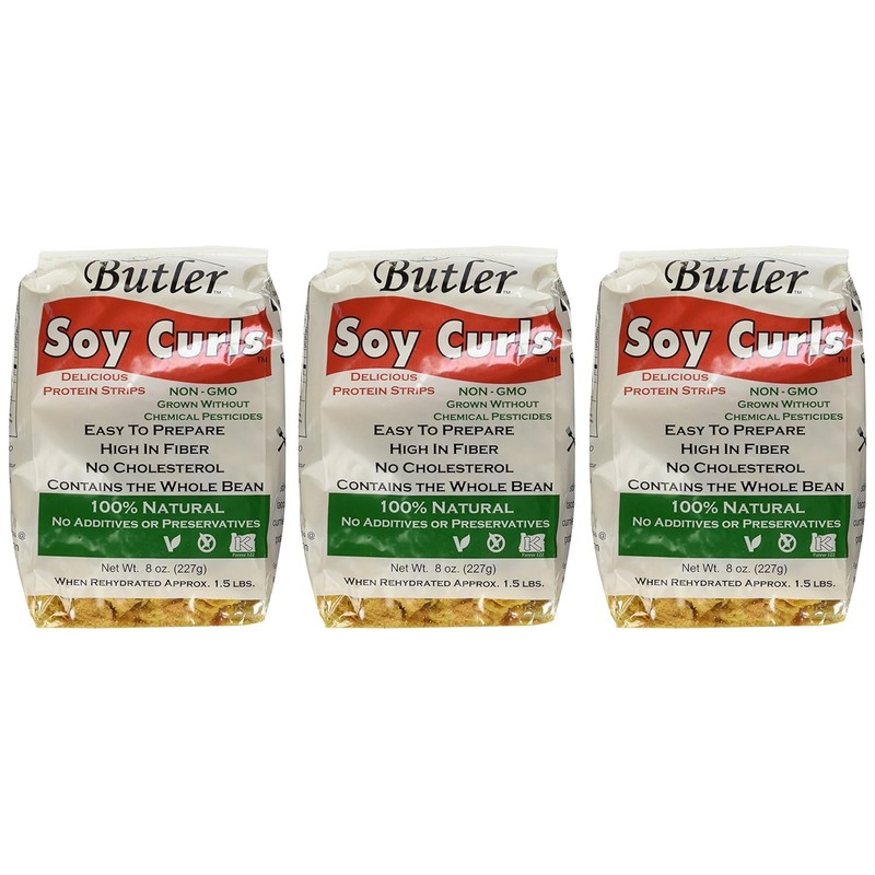 Butler Soy Curls 3 Pack - 3 x 8 oz